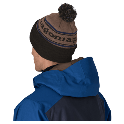 PATAGONIA POWDER TOWN CLASSIC BEANIE - MARLOW BROWN - BACK VIEW WW