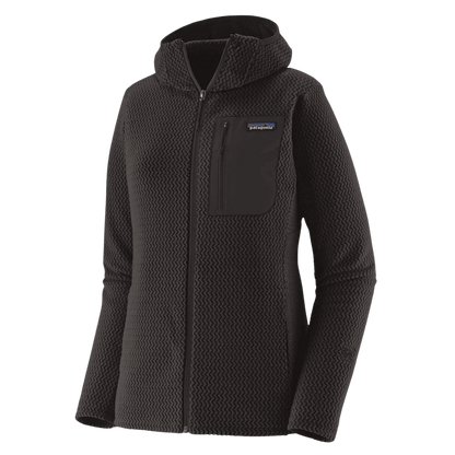 PATAGONIA WOMEN'S R1 AIR FULL ZIP HOODY - BLACK - MAIN IMAGE