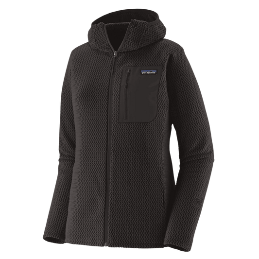 PATAGONIA WOMEN'S R1 AIR FULL ZIP HOODY - BLACK - MAIN IMAGE