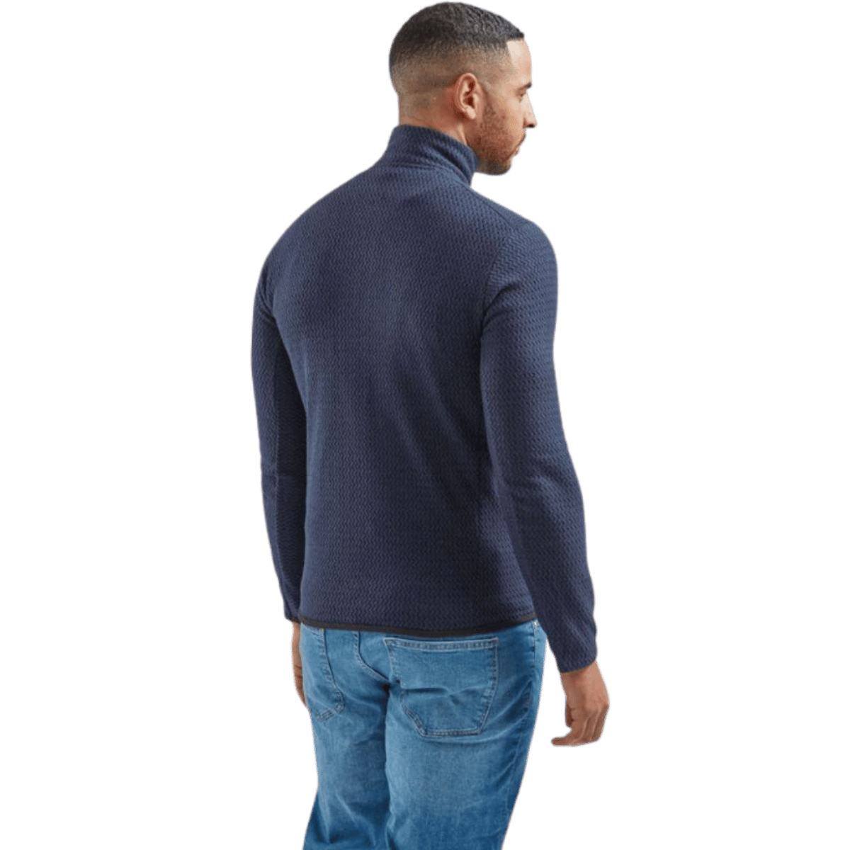 PATAGONIA R1 AIR ZIP NECK - NEW NAVY WW BACK