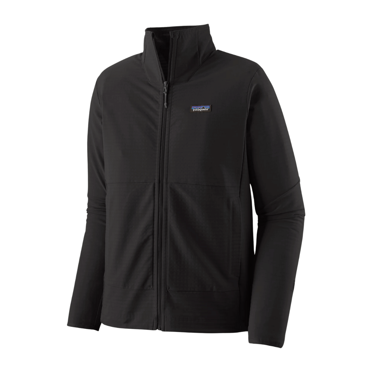 PATAGONIA R1 TECHFACE JACKET - BLACK FRONT