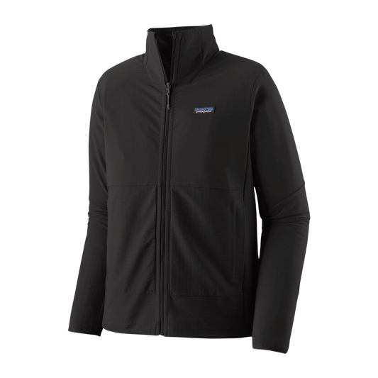 PATAGONIA R1 TECHFACE JACKET - BLACK FRONT