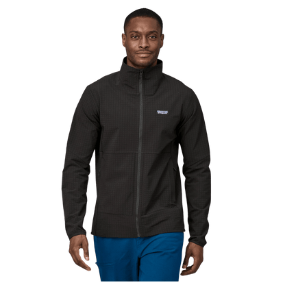 PATAGONIA R1 TECHFACE JACKET - BLACK WW FRONT
