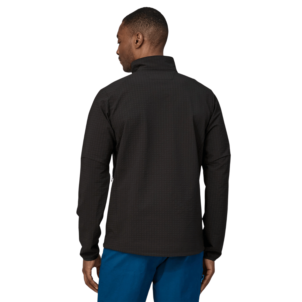 PATAGONIA R1 TECHFACE JACKET - BLACK WW BACK