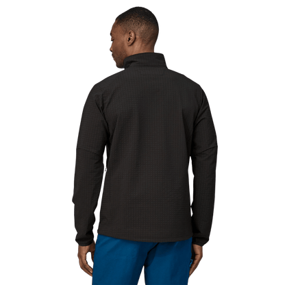 PATAGONIA R1 TECHFACE JACKET - BLACK WW BACK