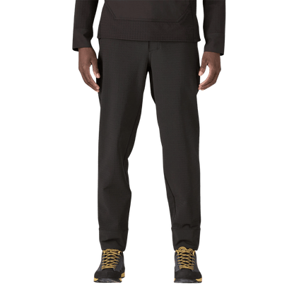 PATAGONIA R2 TECHFACE PANTS - BLACK WW FRONT 