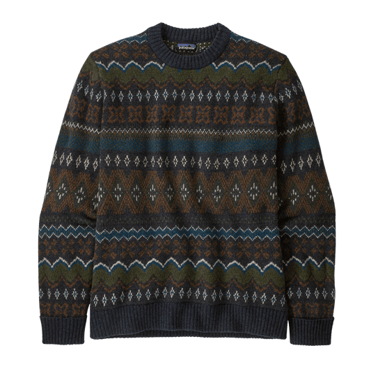 PATAGONIA RECYCLED WOOL-BLEND SWEATER - SMOLDER BLUE FRONT