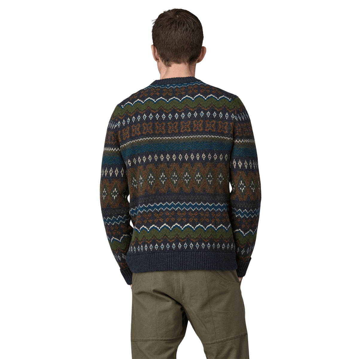 PATAGONIA RECYCLED WOOL-BLEND SWEATER - SMOLDER BLUE WW BACK