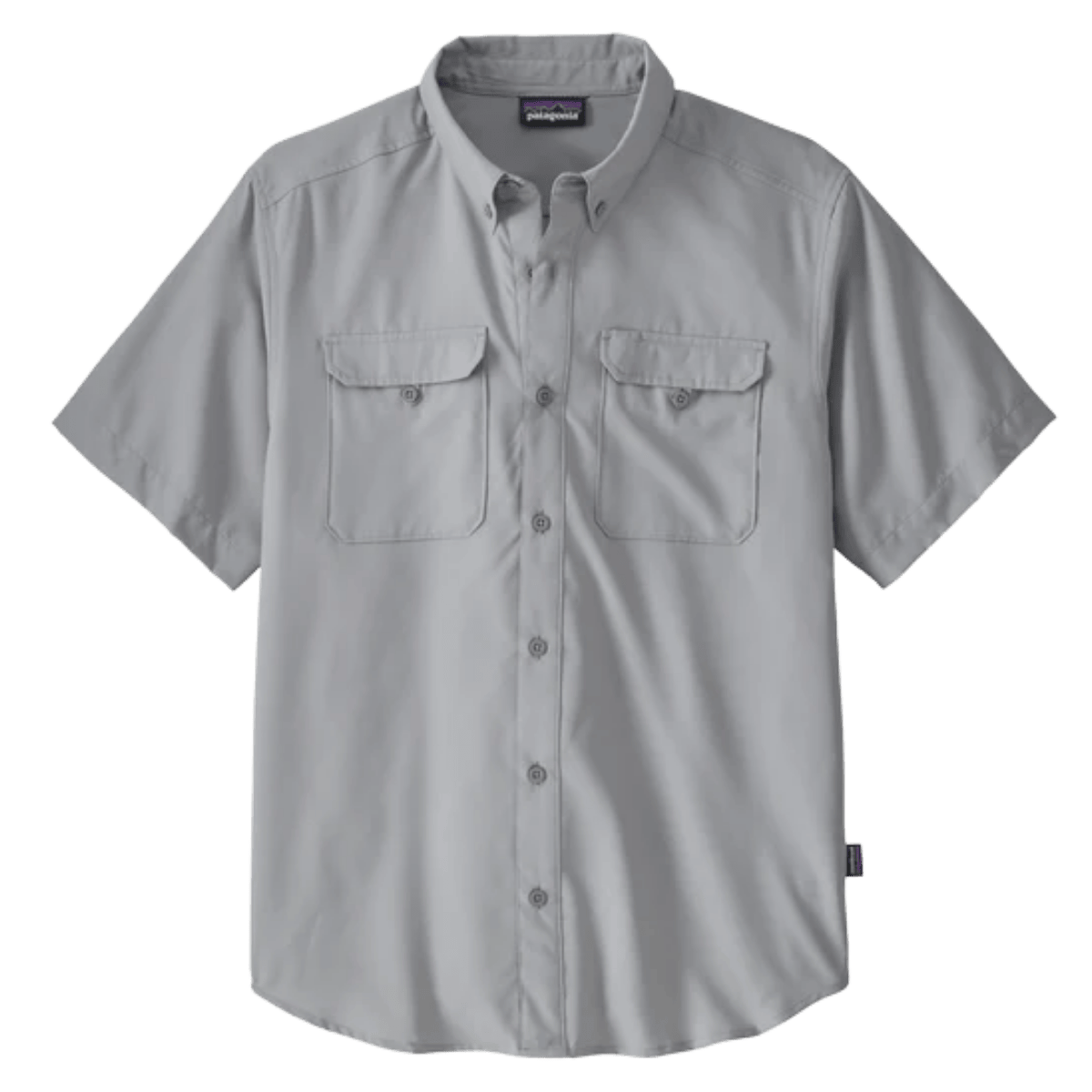 PATAGONIA MEN'S SELF GUIDED HIKE SHIRT W/ UPF 50+ - SALT GRAY - MAIN IMAGE