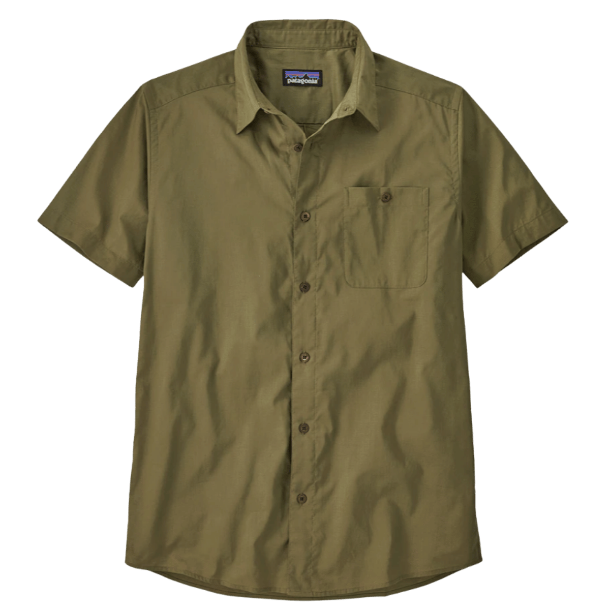 PATAGONIA SUNRISE STREAM SHIRT - TENT GREEN FRONT