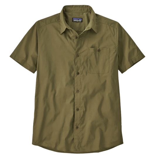 PATAGONIA SUNRISE STREAM SHIRT - TENT GREEN FRONT