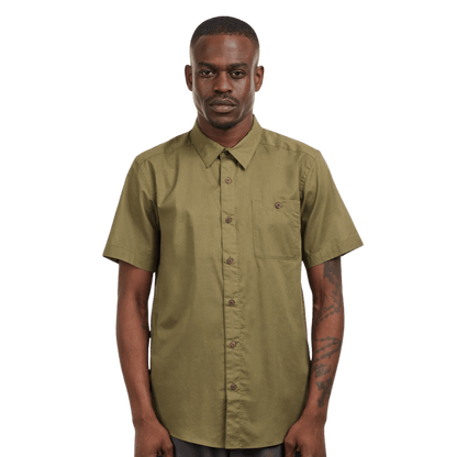 PATAGONIA SUNRISE STREAM SHIRT - TENT GREEN WW FRONT