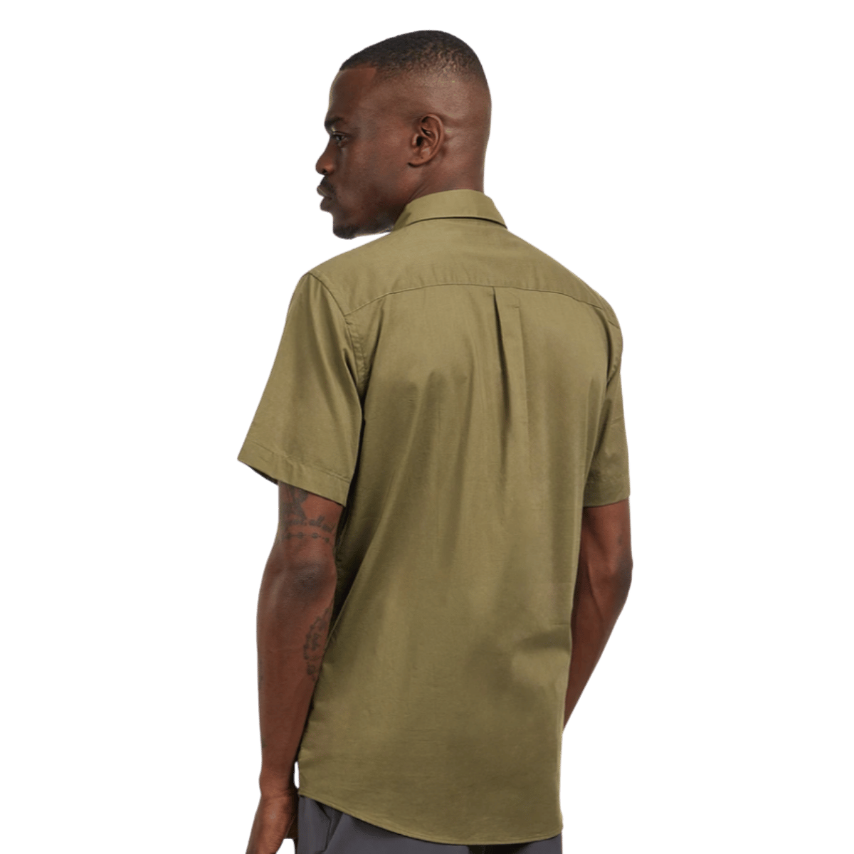PATAGONIA SUNRISE STREAM SHIRT - TENT GREEN WW BACK