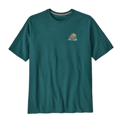 PATAGONIA TAKE A STAND RESPONSIBILI-TEE - BAYOU BADGE: WETLAND BLUE FRONT
