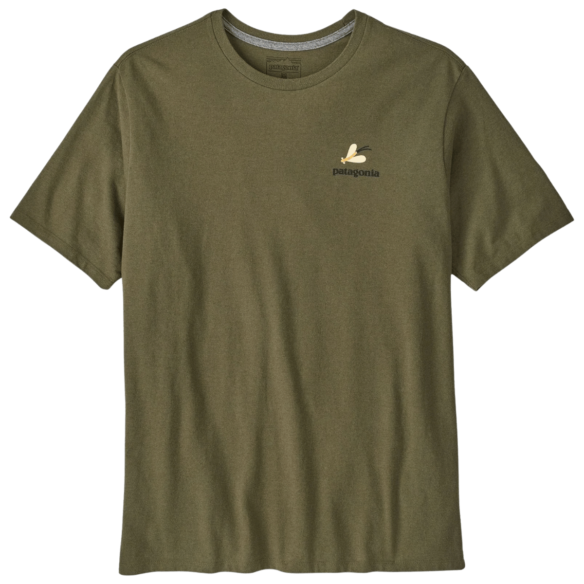 PATAGONIA TAKE A STAND RESPONSIBILI-TEE - PINE STREAM: TENT GREEN FRONT