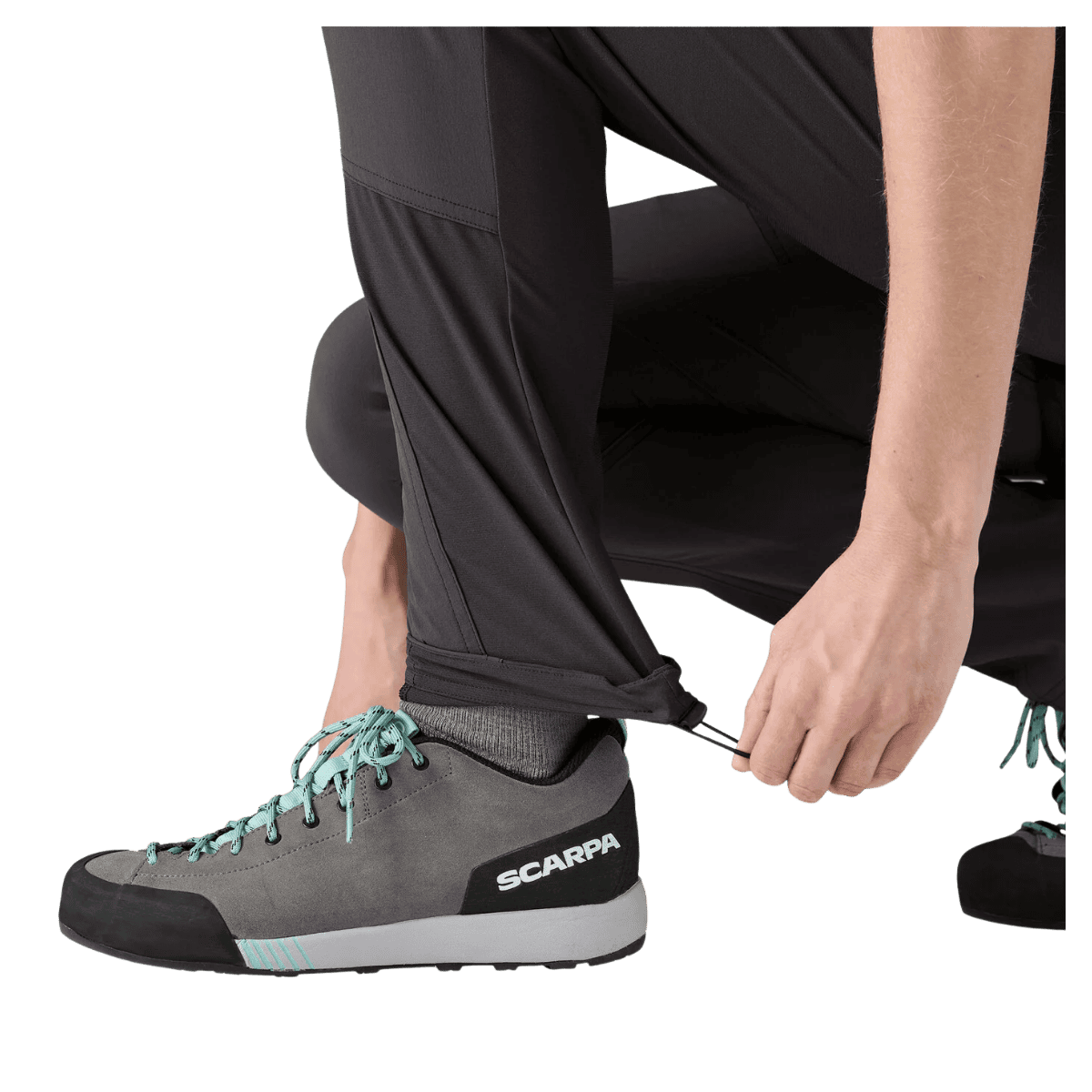 PATAGONIA WOMEN'S TERRAVIA ALPINE REGULAR PANTS - BLACK - ADJUSTABLE 