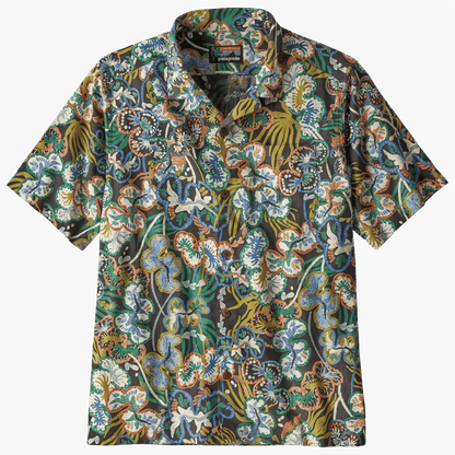 PATAGONIA TIDAL THREADS CAMP SHIRT - UNDERSEA: INK BLACK FRONT