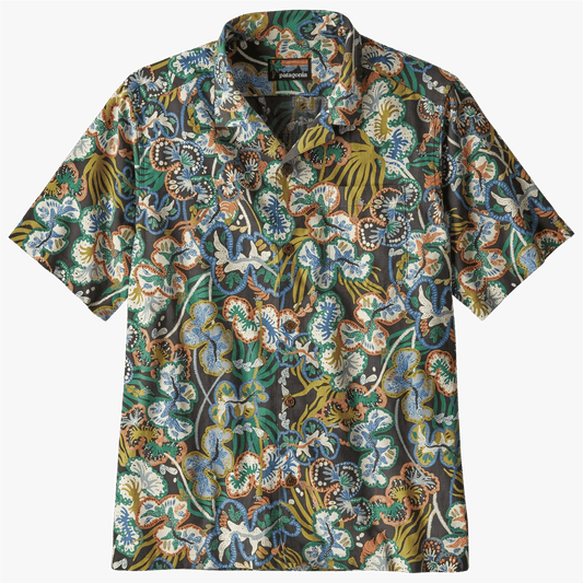 PATAGONIA TIDAL THREADS CAMP SHIRT - UNDERSEA: INK BLACK FRONT