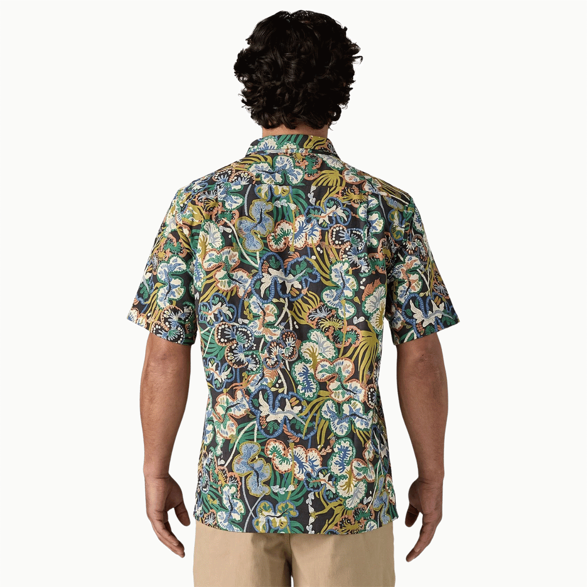 PATAGONIA TIDAL THREADS CAMP SHIRT - UNDERSEA: INK BLACK WW BACK