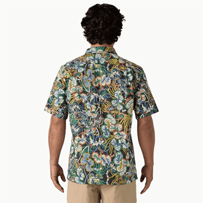 PATAGONIA TIDAL THREADS CAMP SHIRT - UNDERSEA: INK BLACK WW BACK