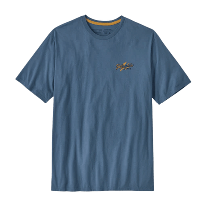 PATAGONIA TRAIL HOUND ORGANIC T-SHIRT - UTILITY BLUE FRONT