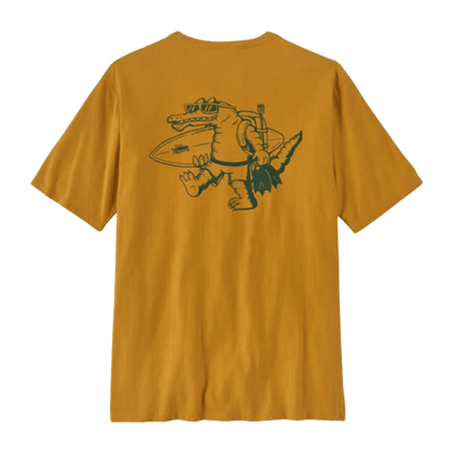 PATAGONIA WATER PEOPLE ORGANIC T-SHIRT - PUFFERFISH GOLD BACK