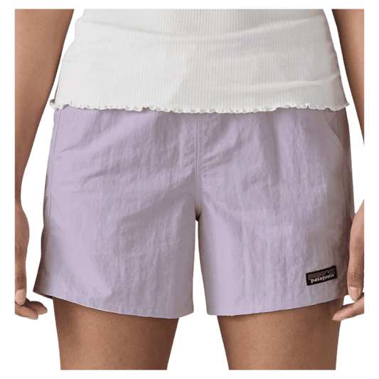 PATAGONIA WOMEN ORGANIC COTTON ADJUSTABLE SHORTS - FOXGLOVE PURPLE - FRONT VIEW WW