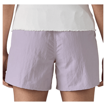 PATAGONIA WOMEN ORGANIC COTTON ADJUSTABLE SHORTS - FOXGLOVE PURPLE - BACK VIEW WW