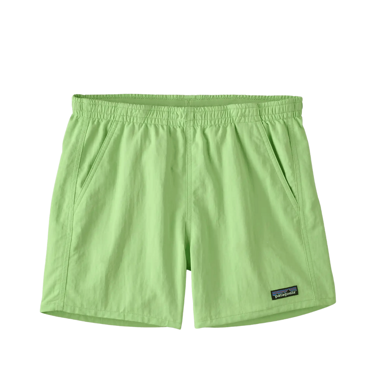 PATAGONIA WOMEN'S BAGGIES SHORTS 5" - SALAMANDER GREEN FRONT