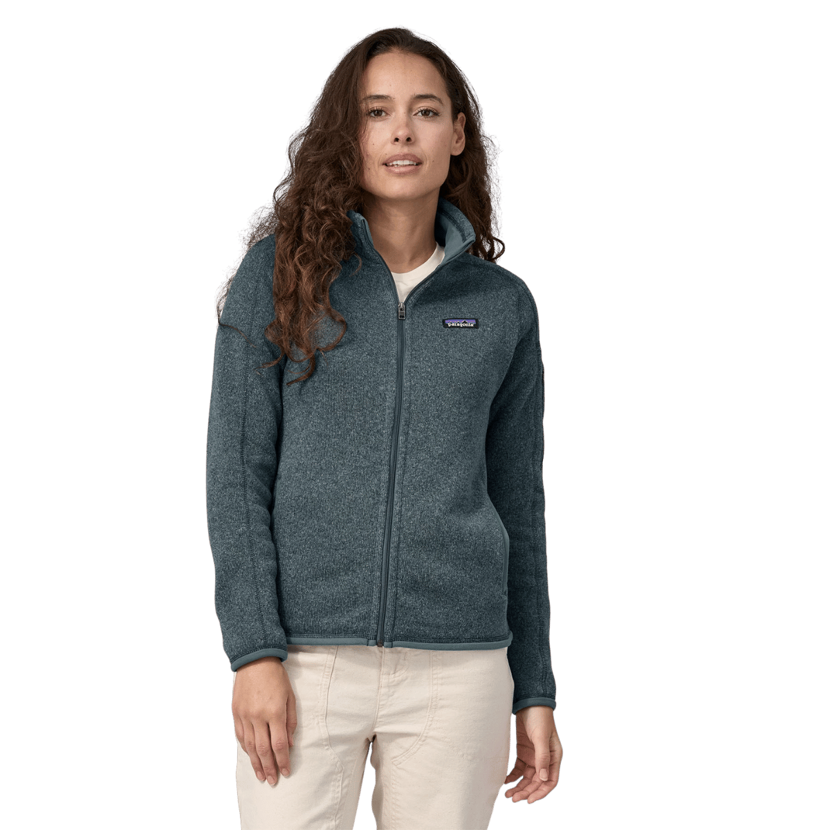 PATAGONIA WOMEN'S BETTER SWEATER JACKET - NOUVEAU GREEN WW FRONT
