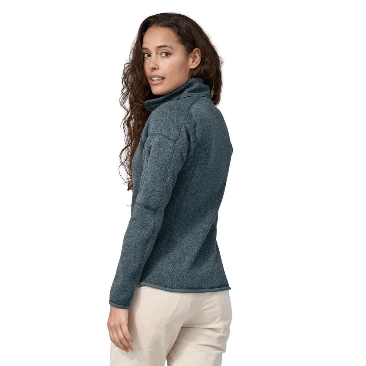PATAGONIA WOMEN'S BETTER SWEATER JACKET - NOUVEAU GREEN WW BACK