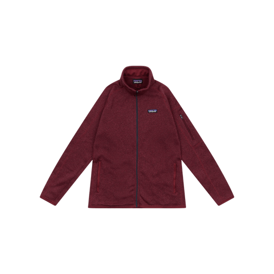 PATAGONIA WOMEN'S BETTER SWEATER JACKET, SEQUOIA RED, FRONT ANGLE, XS, SM, MD, LG, XL