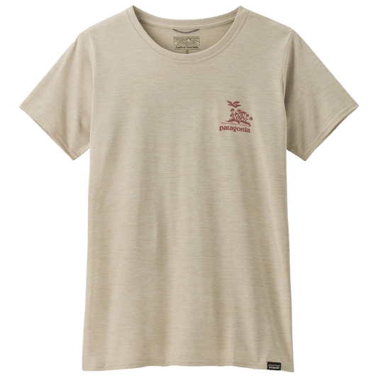 PATAGONIA WOMEN'S CAP COOL DAILY SHIRT WATER - PALM ISLAND: PUMICE X-DYE FRONT