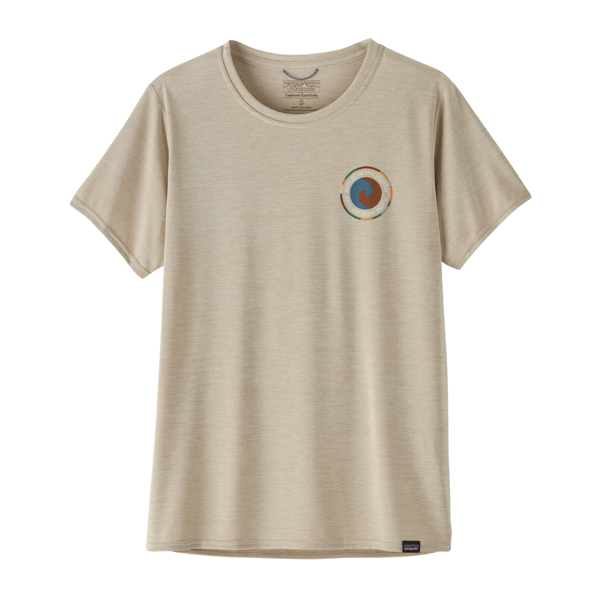 PATAGONIA WOMEN'S CAPILENE COOL DAILY GRAPHIC SHIRT - UNITY FITZ: PUMICE X-DYE FRONT