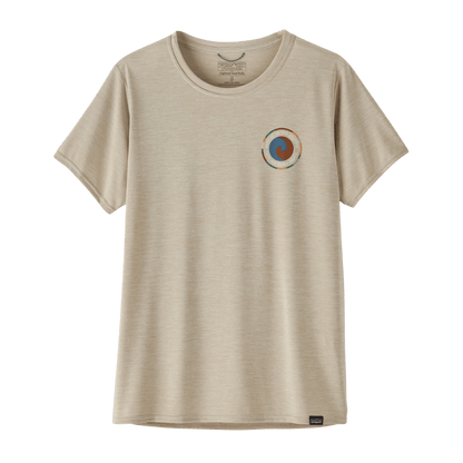 PATAGONIA WOMEN'S CAPILENE COOL DAILY GRAPHIC SHIRT - UNITY FITZ: PUMICE X-DYE FRONT