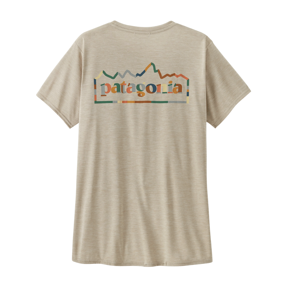 PATAGONIA WOMEN'S CAPILENE COOL DAILY GRAPHIC SHIRT - UNITY FITZ: PUMICE X-DYE BACK