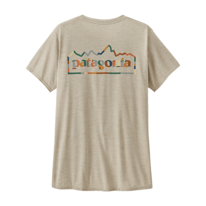 PATAGONIA WOMEN'S CAPILENE COOL DAILY GRAPHIC SHIRT - UNITY FITZ: PUMICE X-DYE BACK