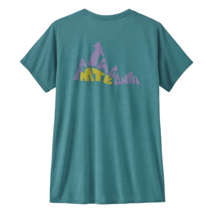 PATAGONIA WOMEN'S CAPILENE COOL DAILY GRAPH SHIRT - 73S: WETLAND BLUE BACK