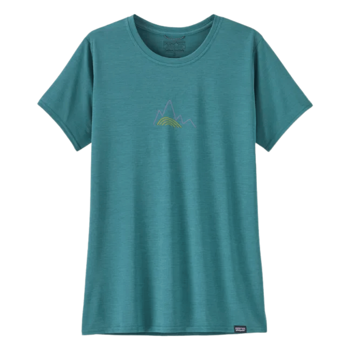 PATAGONIA WOMEN'S CAPILENE COOL DAILY GRAPH SHIRT - 73S: WETLAND BLUE FRONT