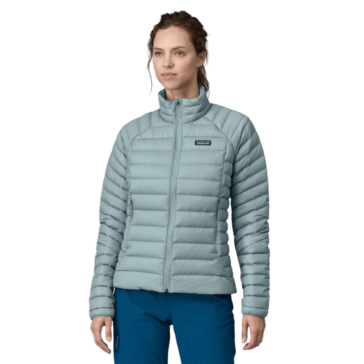 PATAGONIA WOMEN'S DOWN SWEATER - THERMAL BLUE WW FRONT 