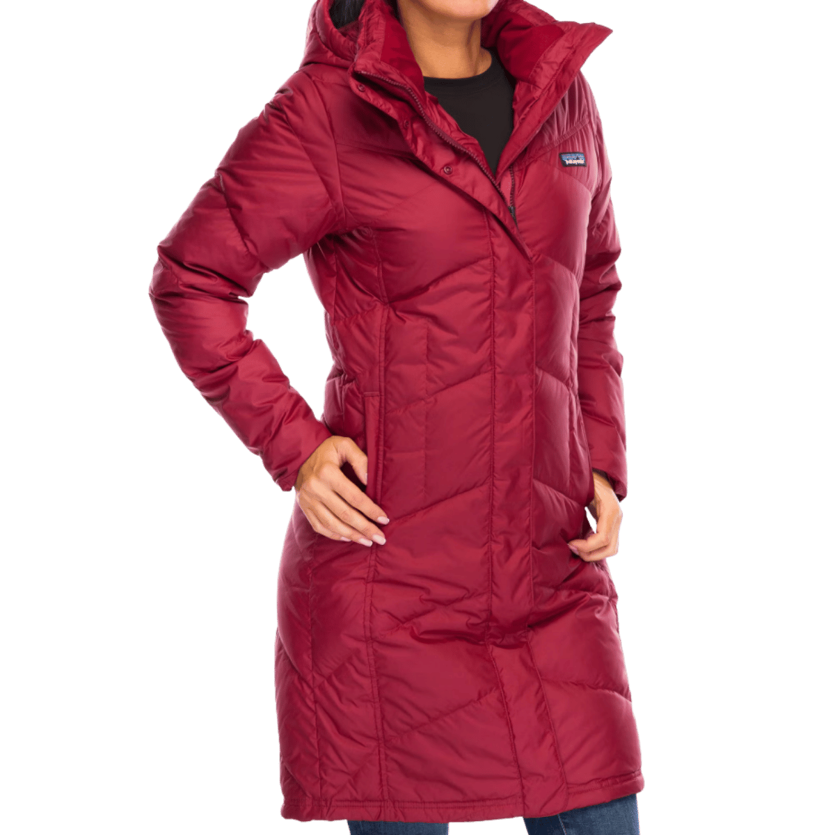 PATAGONIA WOMEN'S DOWN WITH IT PARKA - OXIDE RED WW FRONT