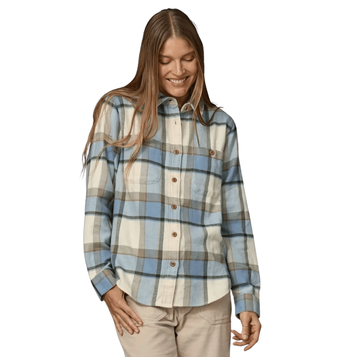 PATAGONIA WOMEN'S FJORD FLANNEL SHIRT- SUNRISE RIDGE WW FRONT