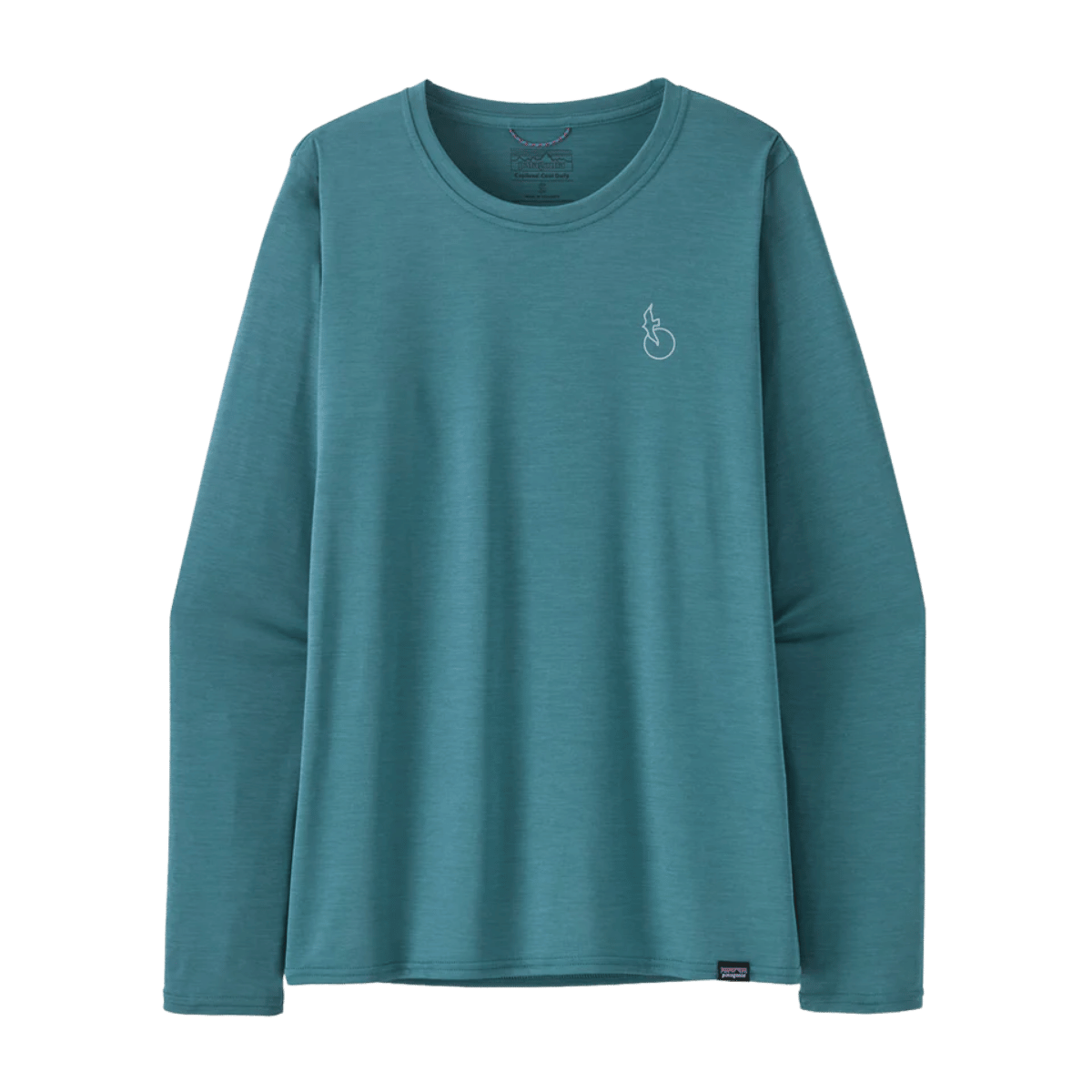 PATAGONIA WOMEN'S LONGSLEEVE CAPILENE COOL DAILY SHIRT WATER - WETLAND BLUE XD FRONT