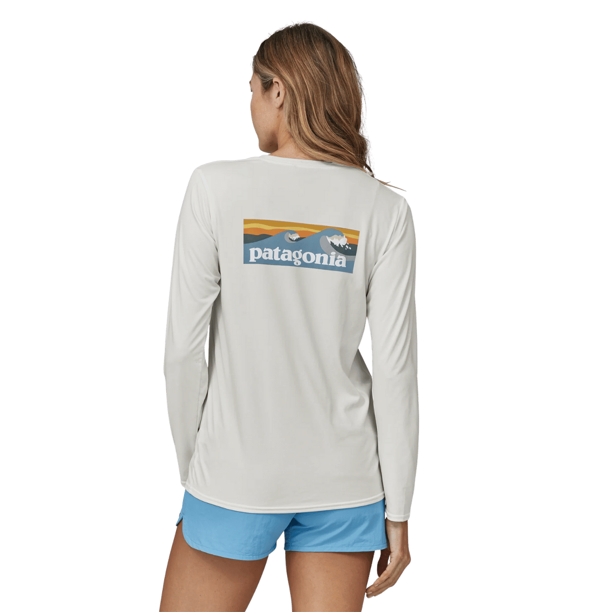 PATAGONIA WOMEN'S LONGSLEEVE CAPILENE COOL DLY SHIRT WATER - WPB: PUMICE XD