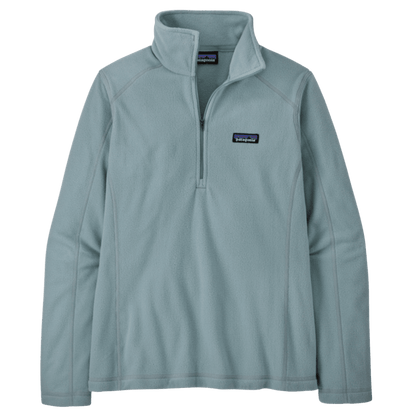 PATAGONIA WOMEN'S MICRO D 1/4 ZIP - THERMAL BLUE FRONT
