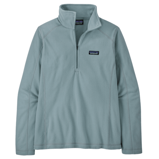 PATAGONIA WOMEN'S MICRO D 1/4 ZIP - THERMAL BLUE FRONT