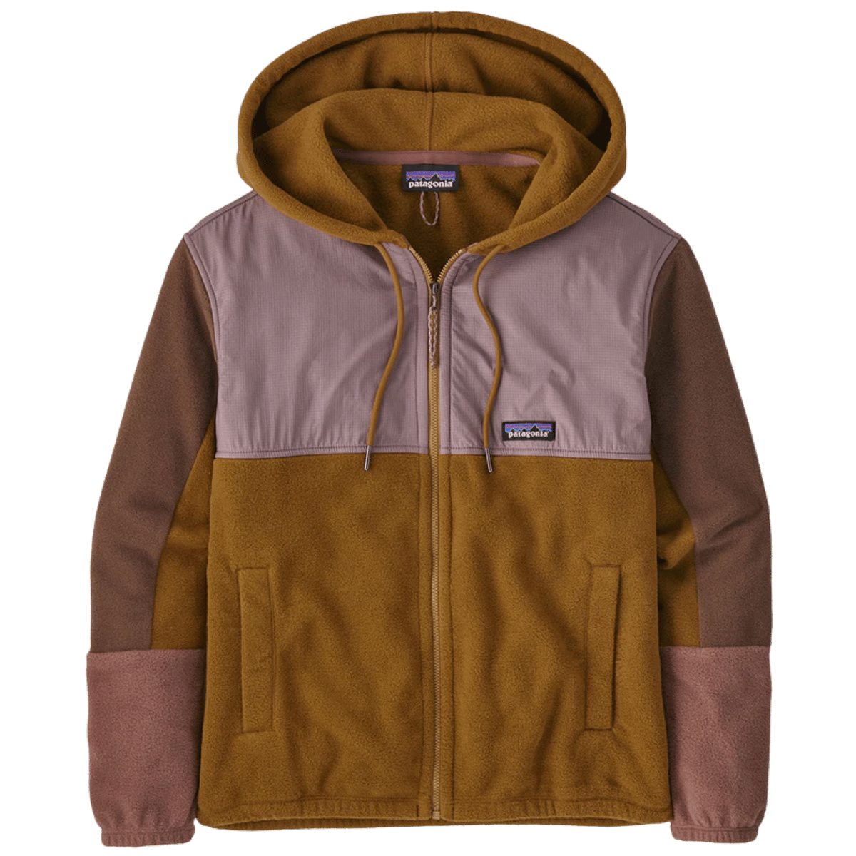 PATAGONIA WOMEN'S MICRODINI HOODY - SHELTER BROWN FRONT