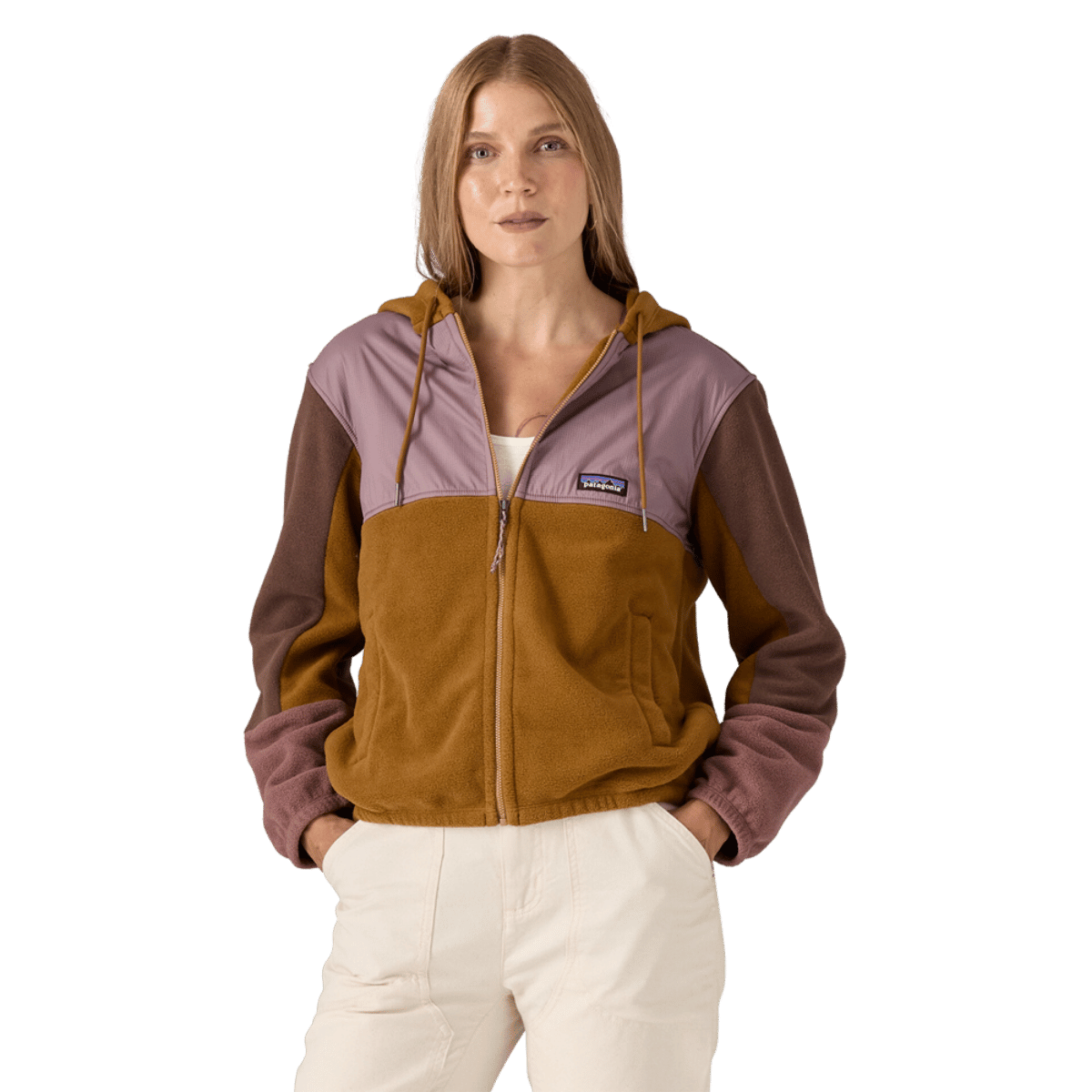 PATAGONIA WOMEN'S MICRODINI HOODY - SHELTER BROWN WW FRONT
