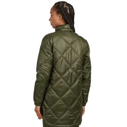 PATAGONIA WOMEN'S PINE BANK INSULATED PARKA - PINE NEEDLE GREEN WW BACK