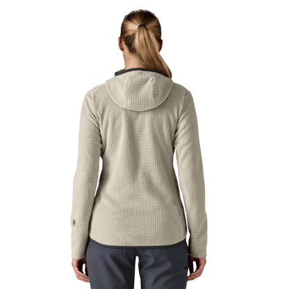 PATAGONIA WOMEN'S R1 AIR FULL-ZIP HOODY - WOOL WHITE  WW BACK